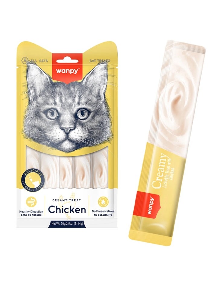 Wanpy Wanpy Creamy Lickable Treats – Chicken 12x70g  - Image 1