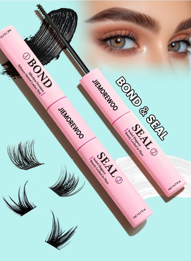 رموش جيمورو رمش الغراء 2 في 1 السندات وختم ، 10 مللي – مقاوم للماء لتقوم بها بنفسك لاش تمديد الغراء ، طويلة الأمد ، عقد قوي ، وسهلة الاستخدام - Image 1