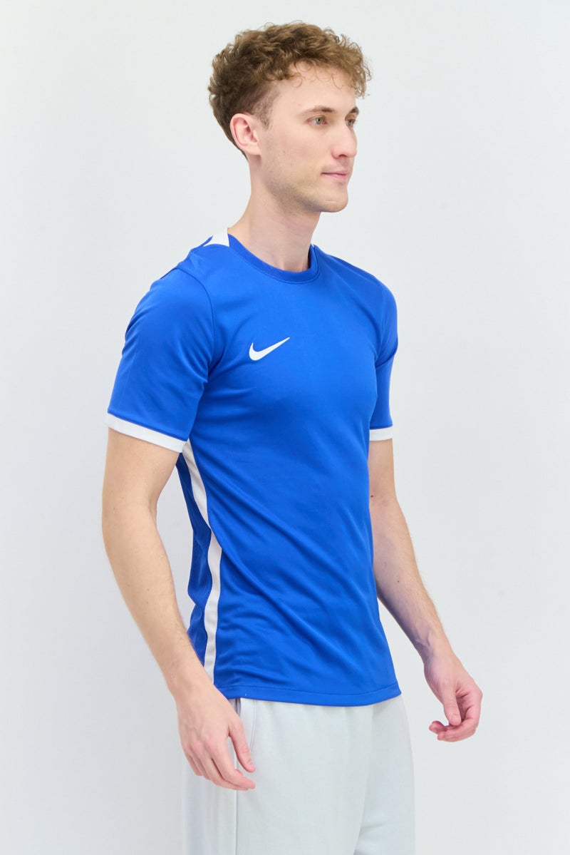 Nike Men Slim Fit Short Sleeve Training Jersey, Blue - Image 2