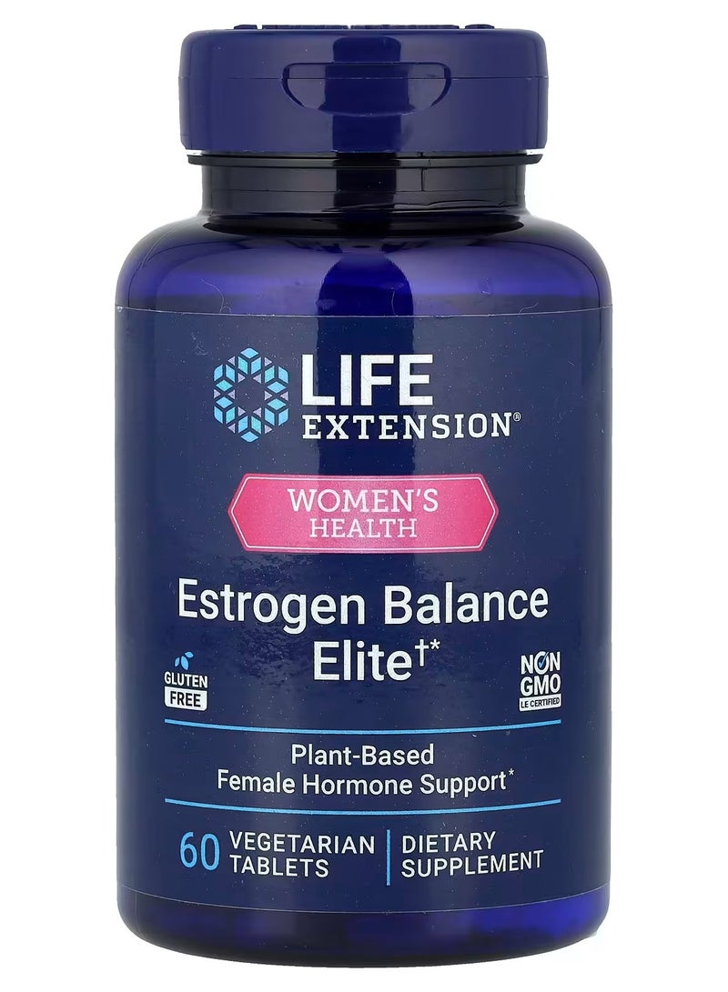 Life Extension, Women's Health, Estrogen Balance Elite, 60 Vegetarian Tablets - Image 1