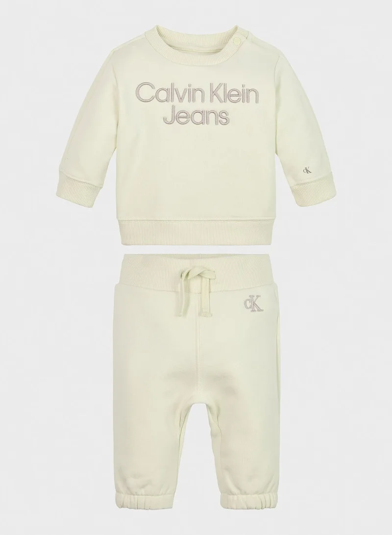 Calvin Klein Jeans Infant Logo Sweatshirt Set
