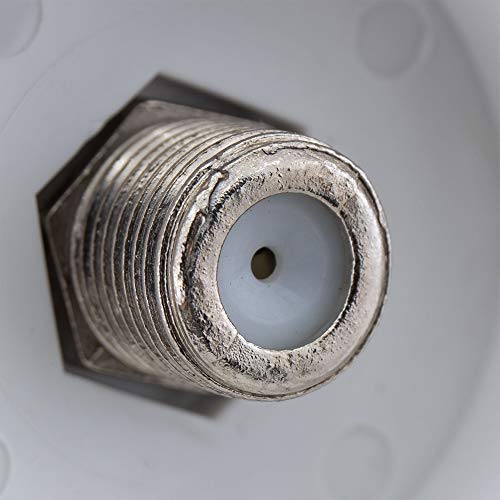 RecPro RV Cable TV Plate | Coaxial Cable Connector | Black or White Option | 1 or 2 Option (White, 1 Outlet) - Image 5