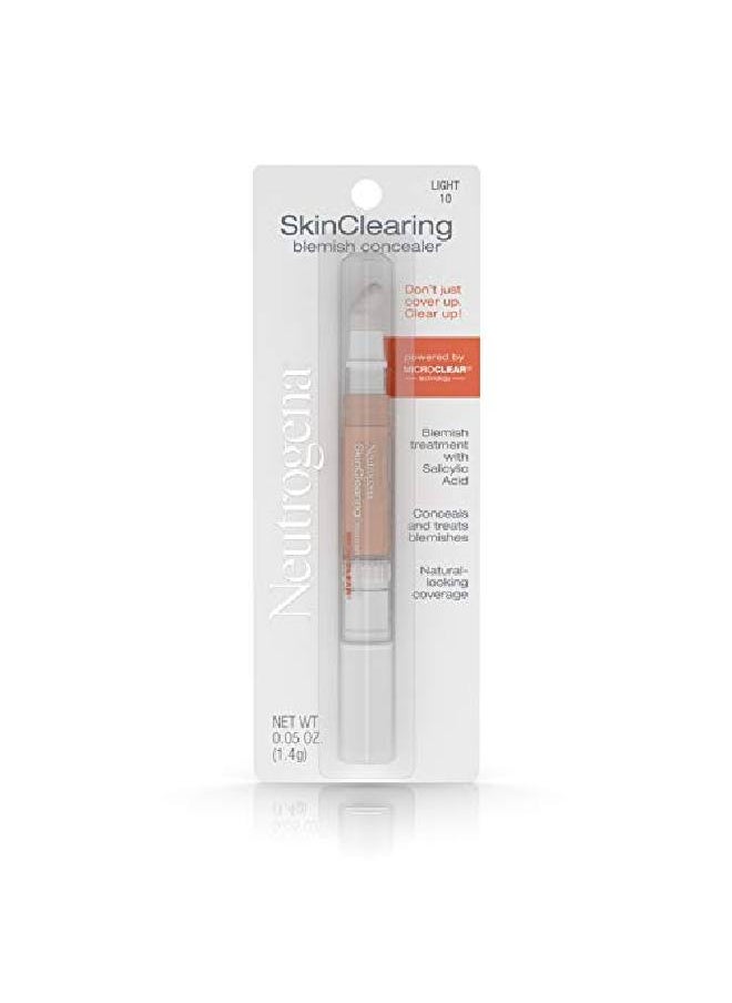 Neutrogena - Skinclearing Blemish Concealer Face Makeup With Salicylic Acid Acne Medicine Noncomedogenic And Oilfree Concealer Helps Cover Treat & Prevent Breakouts Light 10.05 Oz - Image 1