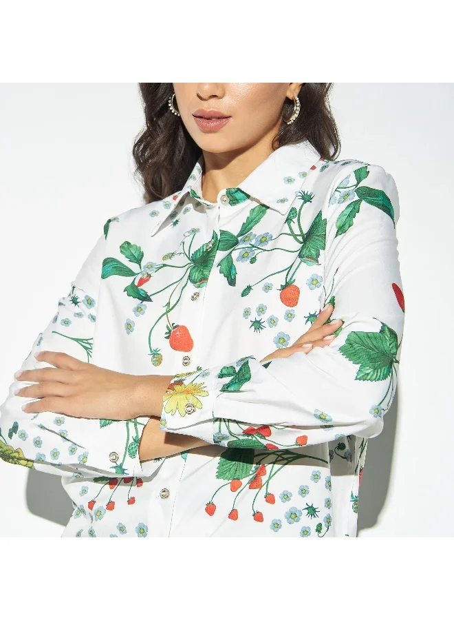 تواكستريمز قميص بأكمام طويلة وطبعات أزهار من تو إكستريمز