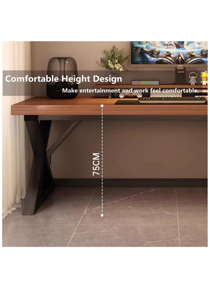 HXDream Computer Desk Gaming Desk Thickened Desktop Computer Desk Suitable for PC Bedroom Home Office