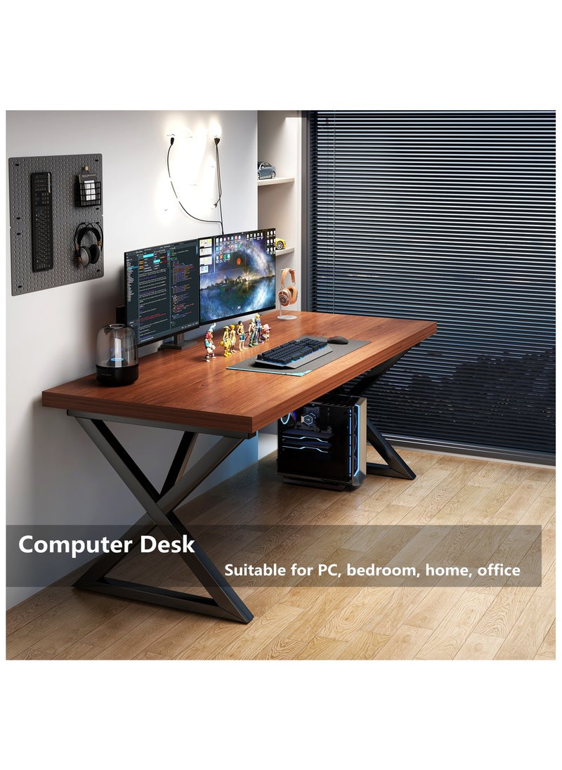 HXDream Computer Desk Gaming Desk Thickened Desktop Computer Desk Suitable for PC Bedroom Home Office
