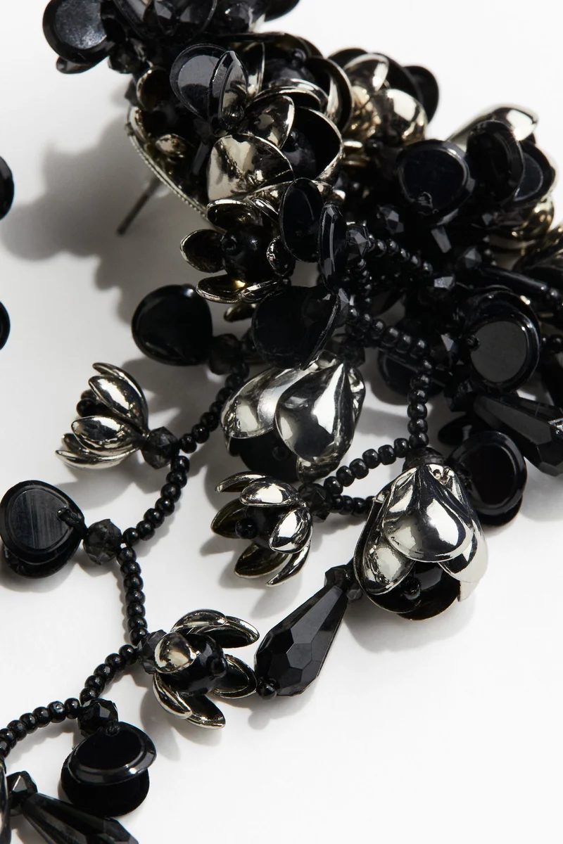اتش اند ام Flower-Detail Cluster Earrings