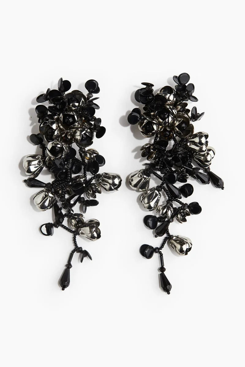 اتش اند ام Flower-Detail Cluster Earrings