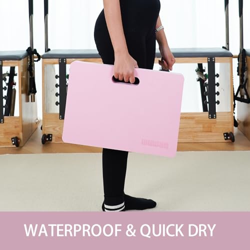 WUWAN Yoga kneeling mat, 1.5in Thick,Knee Push-ups, Plank Support & Yoga Elbows/Knees Mat Provides Cushion for Kneeling & Elbows (pink) - Image 3