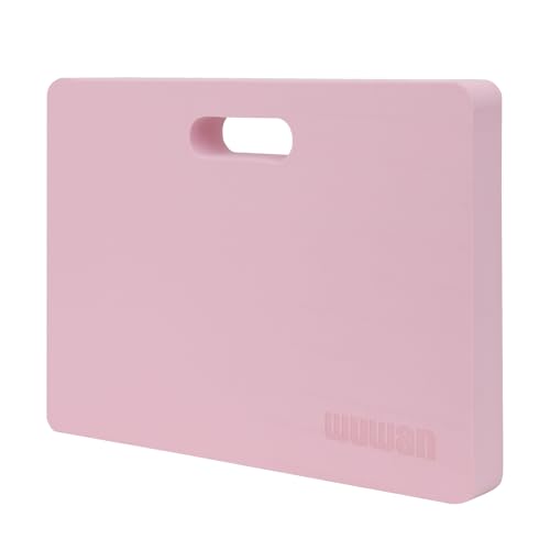 WUWAN Yoga kneeling mat, 1.5in Thick,Knee Push-ups, Plank Support & Yoga Elbows/Knees Mat Provides Cushion for Kneeling & Elbows (pink) - Image 1