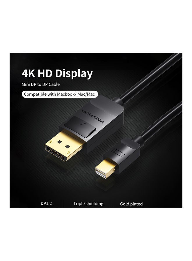 NIBEMINENT Mini DP To HD Adapter Cable Black - Image 5