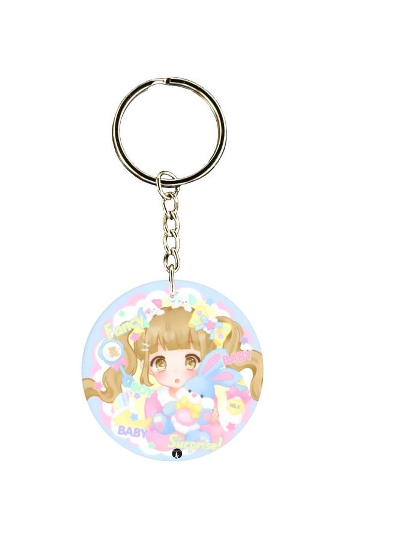 Fancy Baby Surprise Printed Keychain