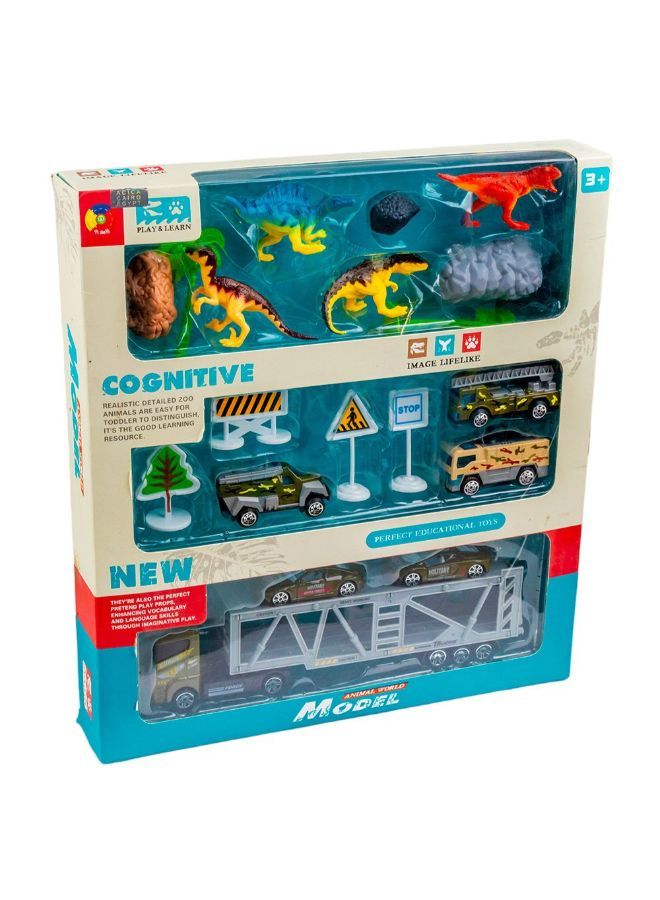 نموذج عالم الحيوانات 6 المركبات والحيوانات - G4688 -G