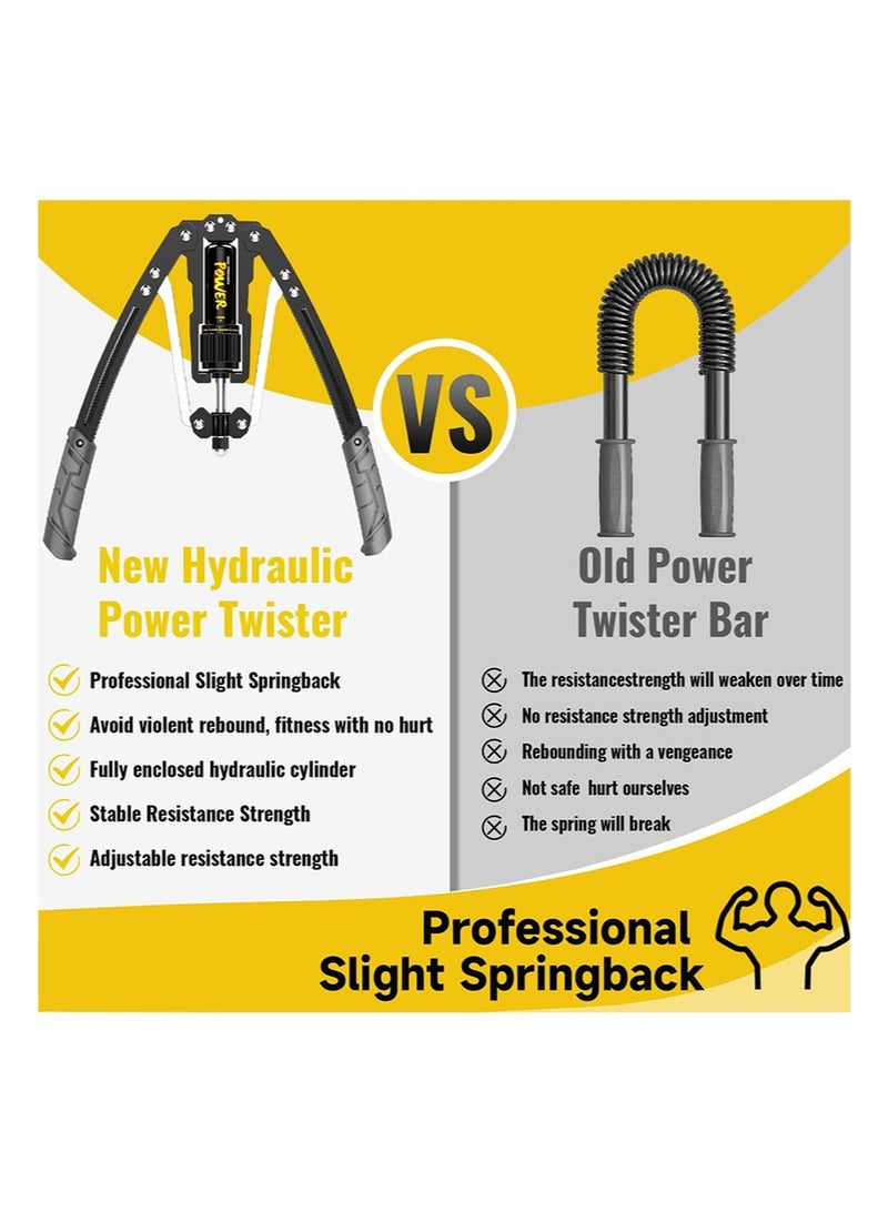 Aikanbo Twister Arm Exerciser，Adjustable 22-440lbs Hydraulic Power, Home Chest Expander, Shoulder Muscle Training Fitness Equipment, Arm Enhanced Exercise Strengthener - Image 5