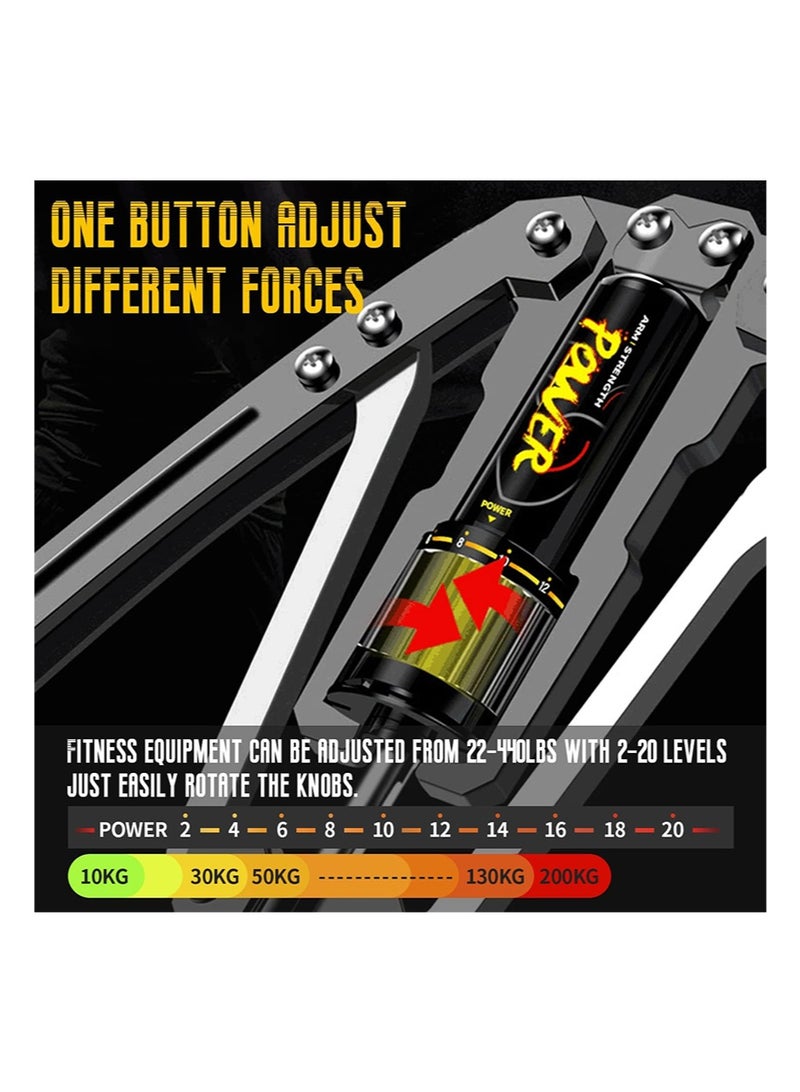 Aikanbo Twister Arm Exerciser，Adjustable 22-440lbs Hydraulic Power, Home Chest Expander, Shoulder Muscle Training Fitness Equipment, Arm Enhanced Exercise Strengthener - Image 3