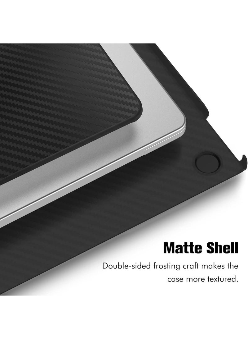 Compatible MacBook Air 13 Inch Case (2018 / 2019 / 2020 / 2021 / 2022, A2337 / M1 / A2179 / A1932) – Touch ID Plastic Hard Shell Cover, Carbon Fiber Protective Case for MacBook Air 13.3 Inch - Image 3