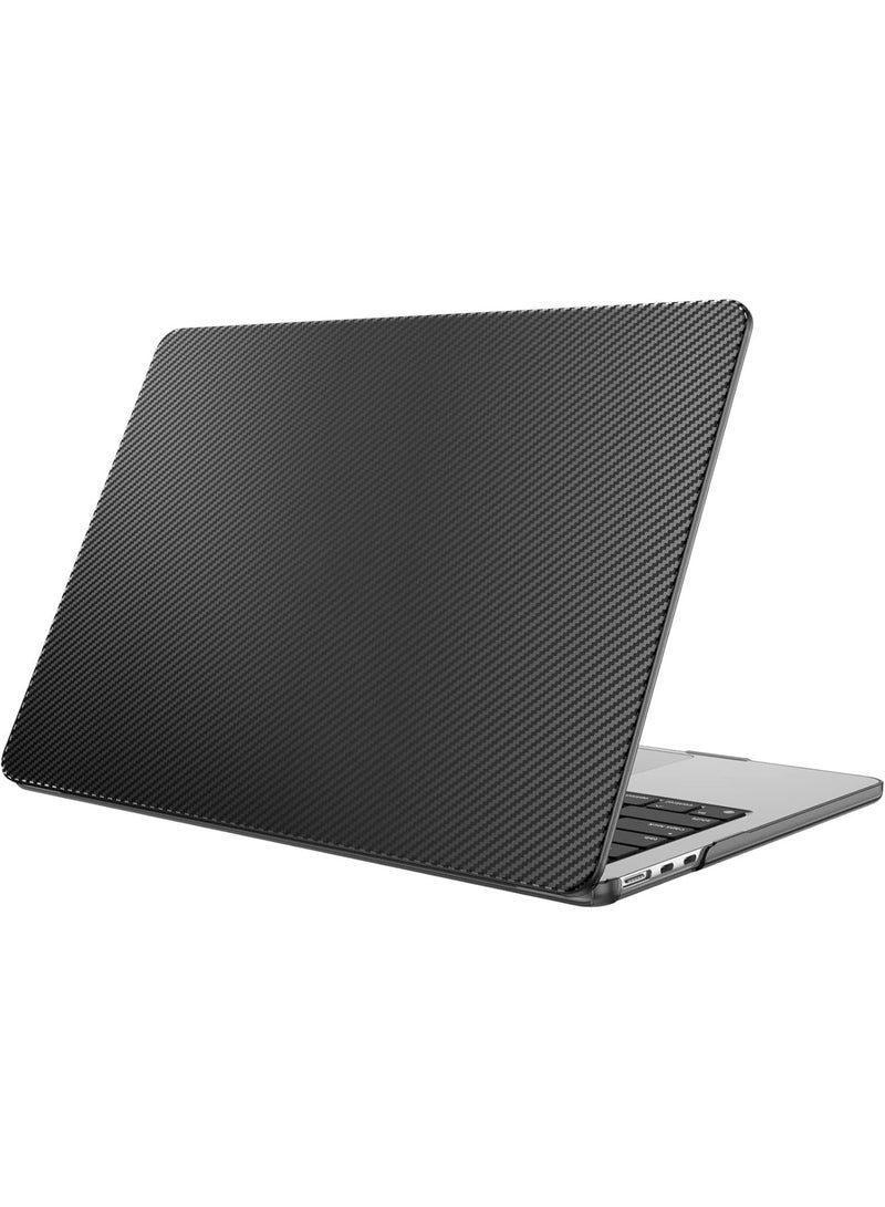 Compatible MacBook Air 13 Inch Case (2018 / 2019 / 2020 / 2021 / 2022, A2337 / M1 / A2179 / A1932) – Touch ID Plastic Hard Shell Cover, Carbon Fiber Protective Case for MacBook Air 13.3 Inch - Image 1
