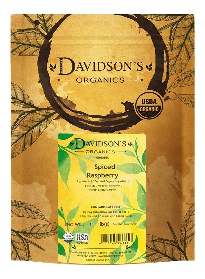 Davidson's Tea Bulk, Spiced Raspberry, 16-Ounce Bag - Image 1