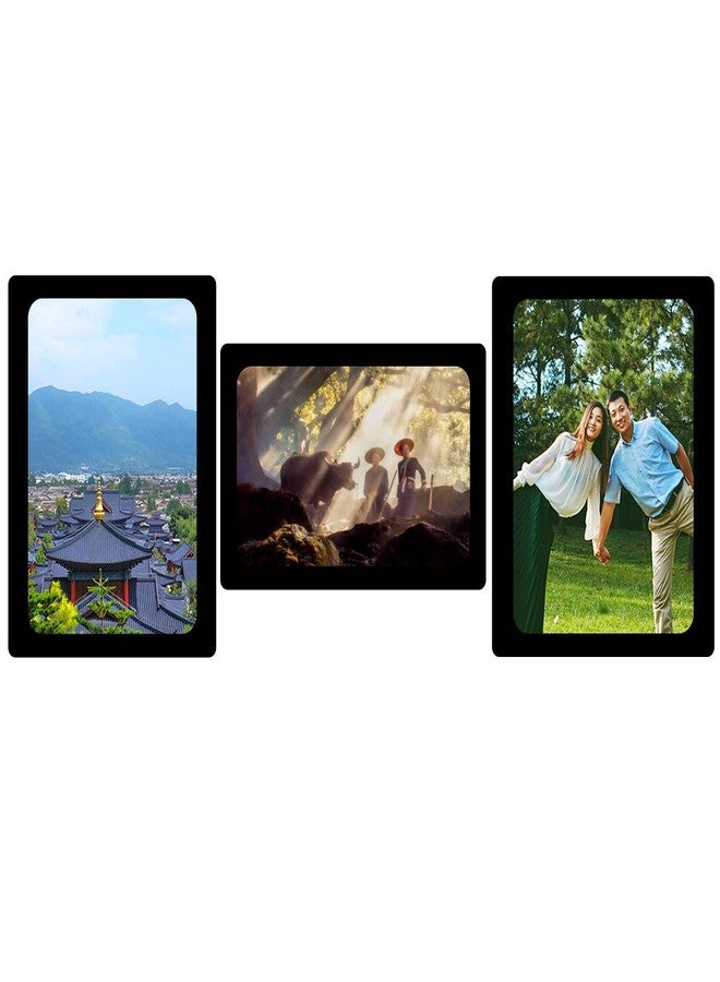 سو إي إطارات صور مغناطيسية من sooard، عبوة من 5 إطارات صور مغناطيسية مقاس 5 × 7 بوصة للثلاجة والخزانة والخزانة وغسالة الصحون والأسطح المعدنية الأخرى (أسود) - Image 4