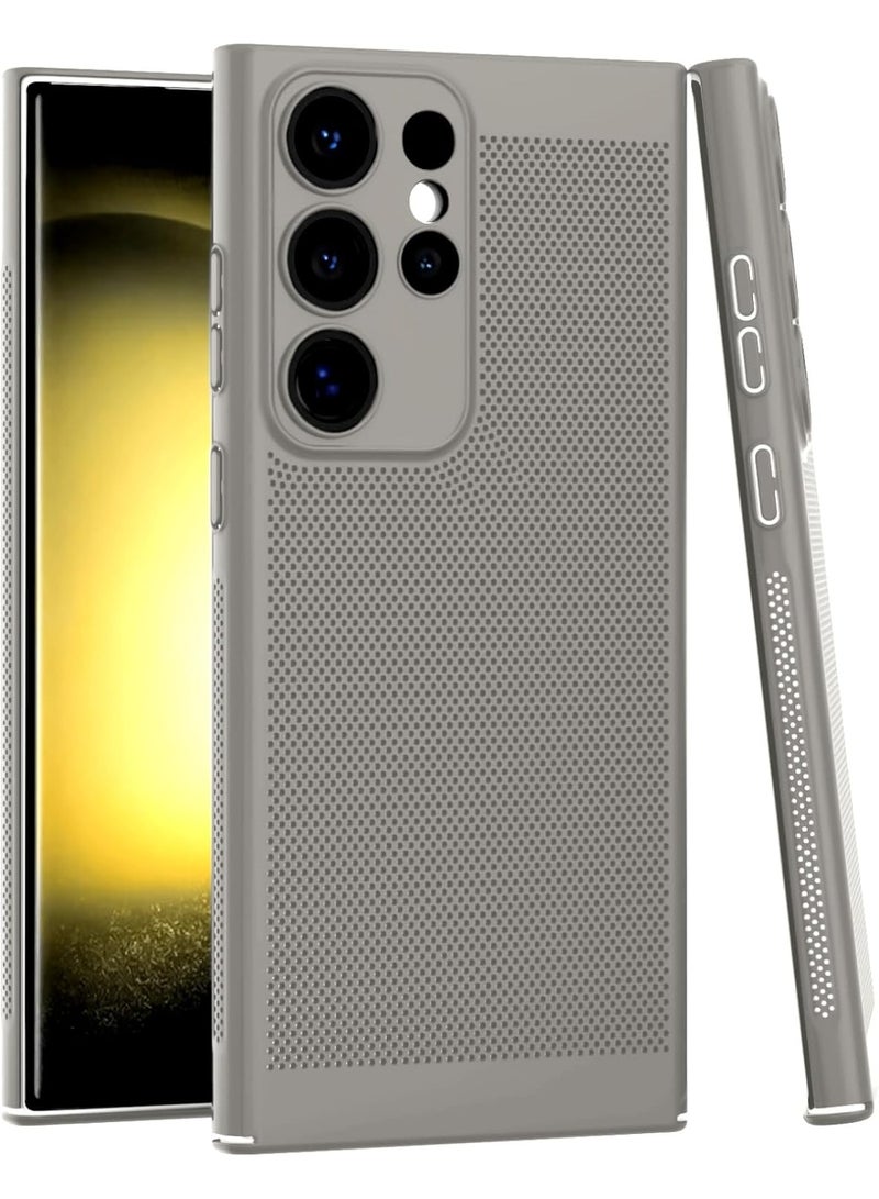 Case For Samsung Galaxy S23 FE 6.4-Inch Heat Dissipation Case with Built-in Camera Lens Protector Slim Fit Breathable Cooling Anti-Fingerprint Hard PC Back Shockproof Cover - Image 4