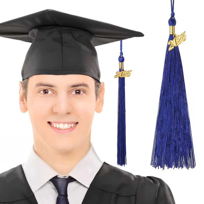 12pcs Graduation Cap Tassels Decorative Diy Academic Tassels Graduation Cap Accessories Grad Ceremony With 2025 Year Charm - Image 4