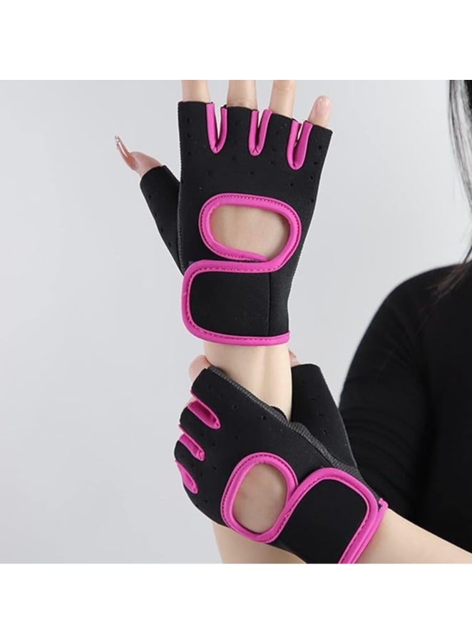 سبورت كيو قفازات لياقة بدنية للرجال والنساء  قفازات رياضية بنصف اصبع جيدة التهوية، قفازات رياضية مضادة للانزلاق وممتصة للصدمات، مناسبة لصالة الالعاب الرياضية وركوب الدراجات في الهواء الطلق وتسلق - Image 5