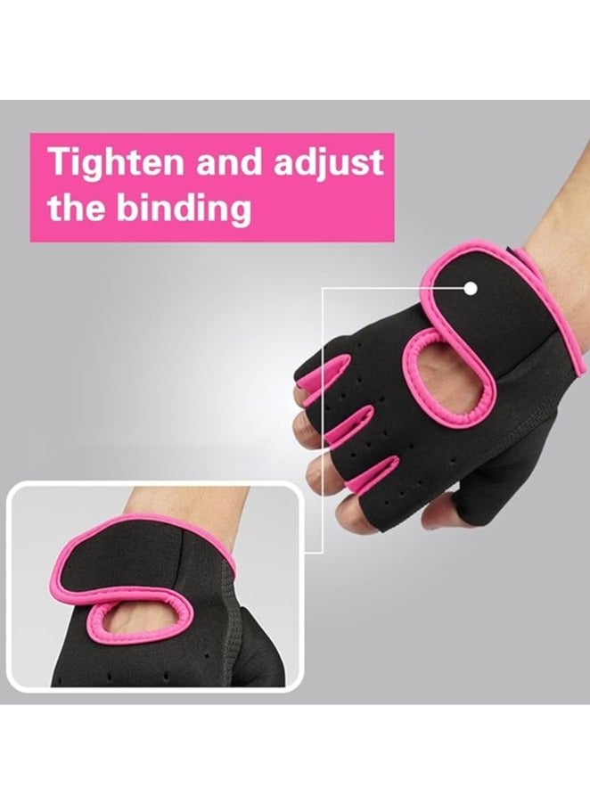 سبورت كيو قفازات لياقة بدنية للرجال والنساء  قفازات رياضية بنصف اصبع جيدة التهوية، قفازات رياضية مضادة للانزلاق وممتصة للصدمات، مناسبة لصالة الالعاب الرياضية وركوب الدراجات في الهواء الطلق وتسلق - Image 3