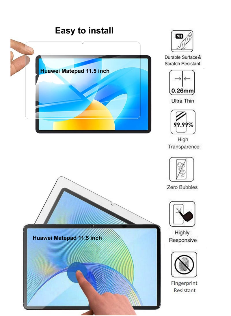NAFCO - Huawei Matepad 11.5 inch Tempered Glass Screen Protector – High Transparency, Delicate Touch, Anti-Explosion, Smooth Arc Edges, Easy Installation, Screen Protector for Huawei Matepad 11.5 inch - Image 1
