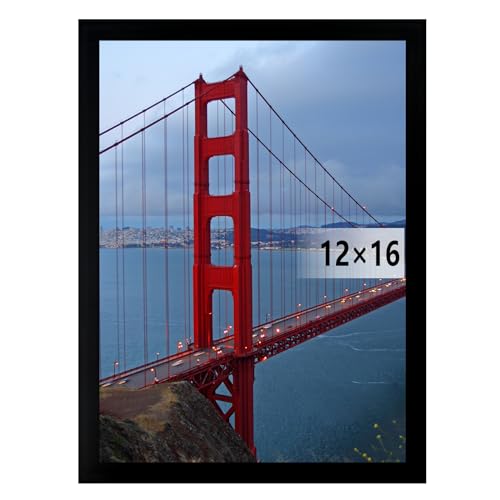 BESCRCL 12x16 Frame Wall Hanging Picture Frames, Black, 1 Pack - Image 1