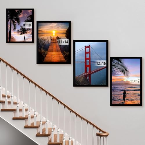 BESCRCL 12x16 Frame Wall Hanging Picture Frames, Black, 1 Pack - Image 4