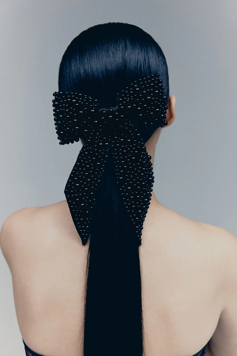 اتش اند ام Bow-Decorated Hair Clip