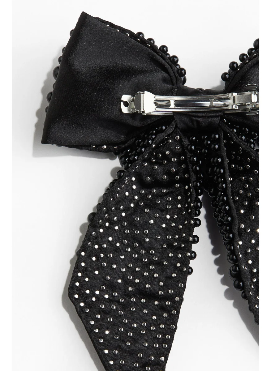 اتش اند ام Bow-Decorated Hair Clip