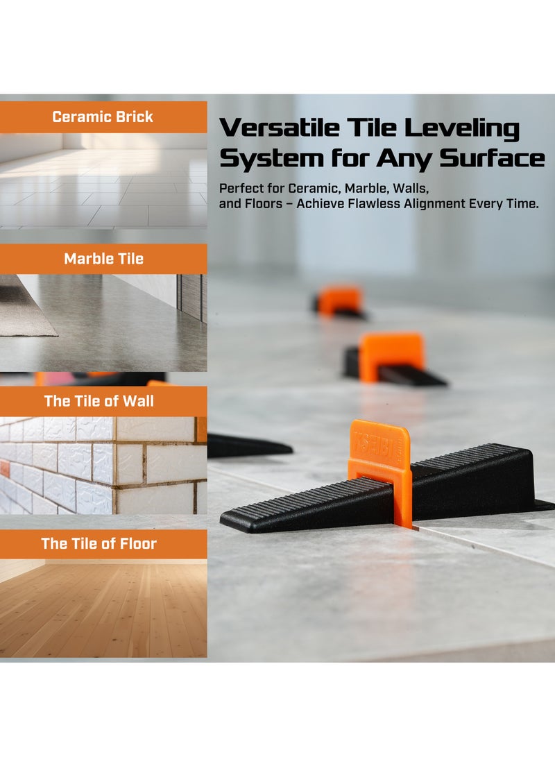 KSEIBI Tile Leveling System, Plastic, Ideal for larger or heavier tile and stone, prevents the tile from moving during the installation, Floor and Wall Tile Installation, Tile Projects, Quick and Efficient - Image 4