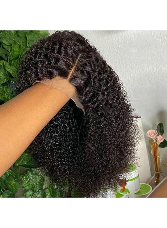 PRIMELACE Curly Lace Front Wig Human Hair 16 Inches Kinky Curly Lace Front Wig Human Hair Brazilian Kinky Curly Lace Frontal Wigs 180% Density Virgin Human Hair Pre Plucked - Image 3