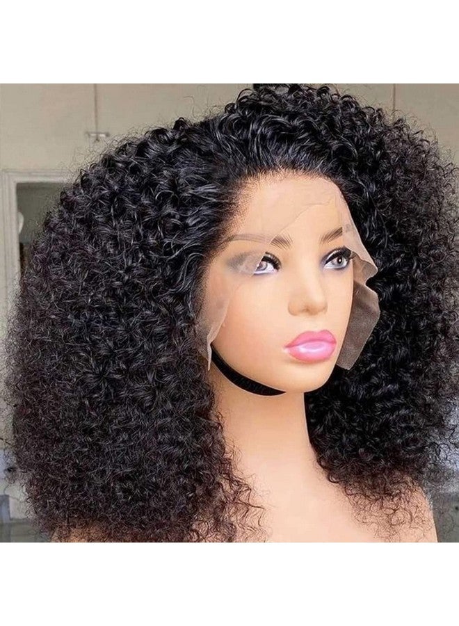 PRIMELACE Curly Lace Front Wig Human Hair 16 Inches Kinky Curly Lace Front Wig Human Hair Brazilian Kinky Curly Lace Frontal Wigs 180% Density Virgin Human Hair Pre Plucked - Image 2