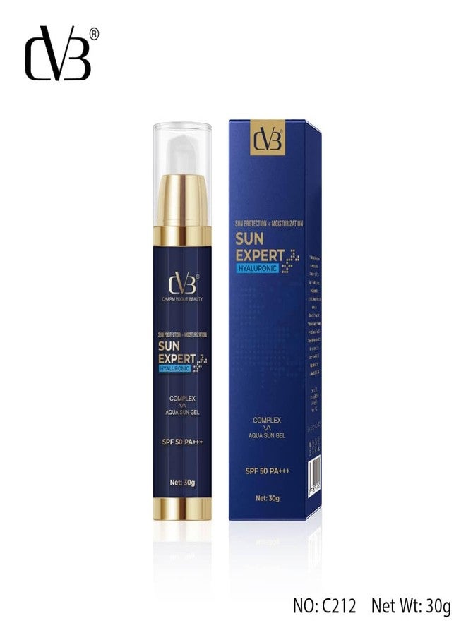 CVB Sun Expert Hyaluronic Complex Aqua Sun Gel SPF 50+  PA+++ | Lightweight Hydrating Sunscreen Gel with Hyaluronic Acid - Image 3