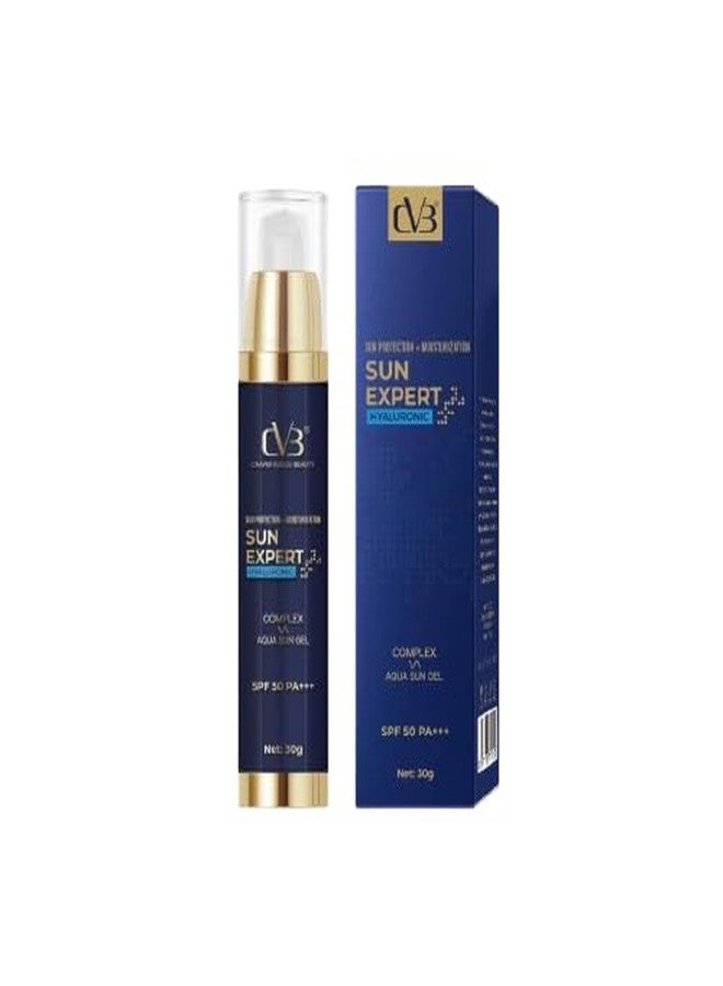 CVB Sun Expert Hyaluronic Complex Aqua Sun Gel SPF 50+  PA+++ | Lightweight Hydrating Sunscreen Gel with Hyaluronic Acid - Image 1