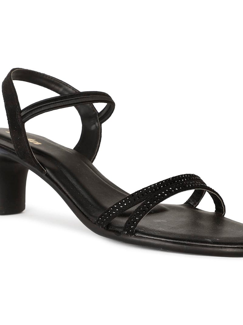 Bata California Sandal Women's Black Heels - 3 UK (7616155) - Image 5