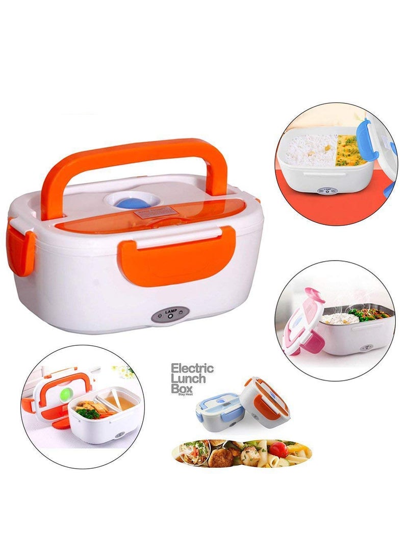 TOPHAVEN TOPHAVEN Plastic 40W Heated Portable Electric Food Warmer Electric Lunch Tiffin Box/Lunch Dabba with 2 Containers, 1.5 L (Multicolour)  - Image 2