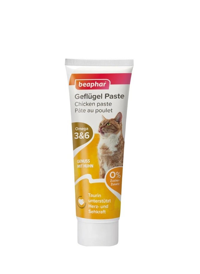 بيفار معجون بالتورين مكملات غذائية للقطط بنكهة الدجاج 100غ