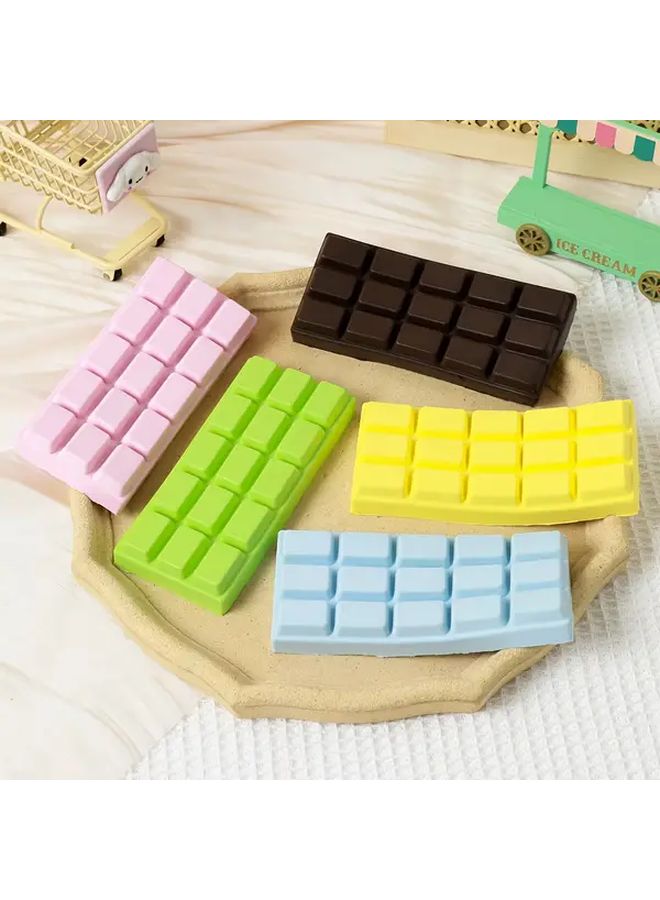 A Chocolate Flavor Prank Candy Bar That Slowly Rebounds When Squeezed Fun Squeeze Toy For Office Desk Décor And Portable Gag Gift Brown - Image 3