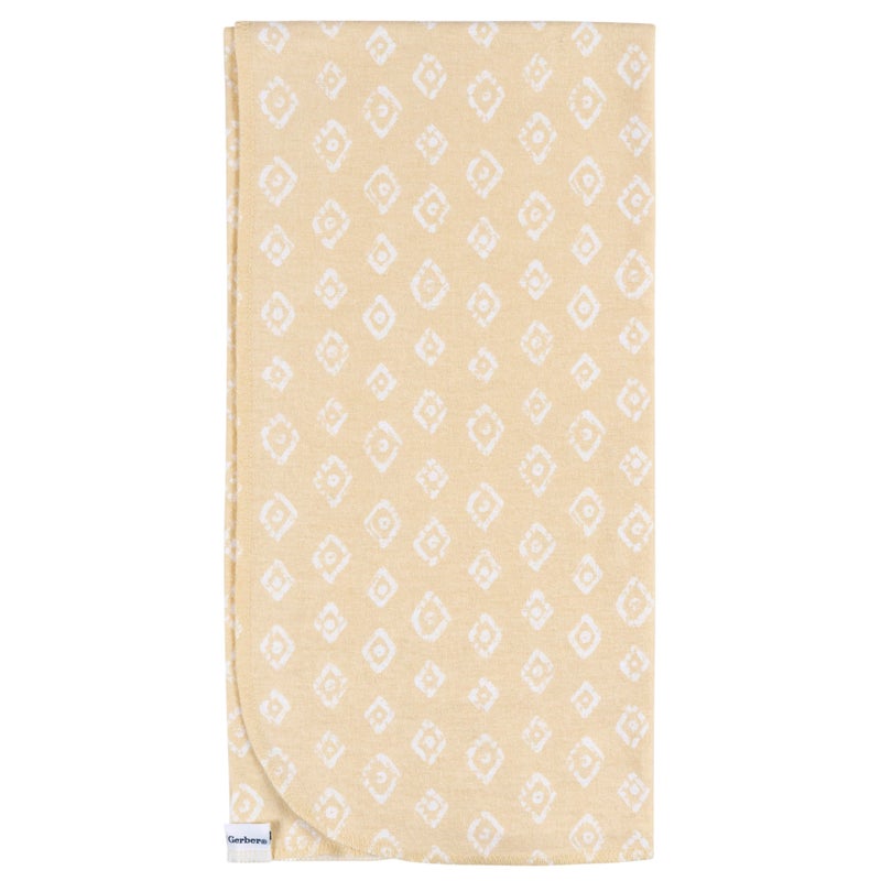 Gerber Unisex Baby 100% Cotton Flannel Receiving Blankets 30x30 Inches (Pack of 4), Animals + Geos Neutral, One Size - Image 4