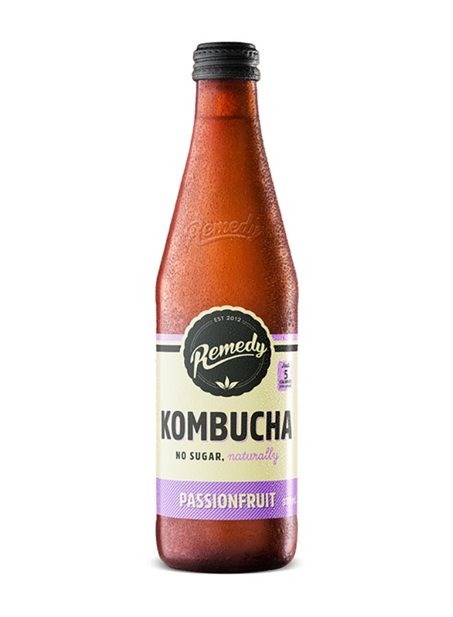 Remedy Kombucha Passion Fruit Drink 330ml - Image 1