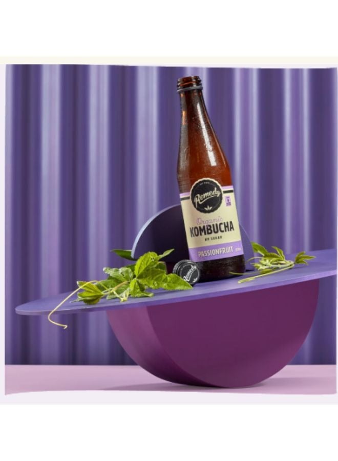 Remedy Kombucha Passion Fruit Drink 330ml - Image 3