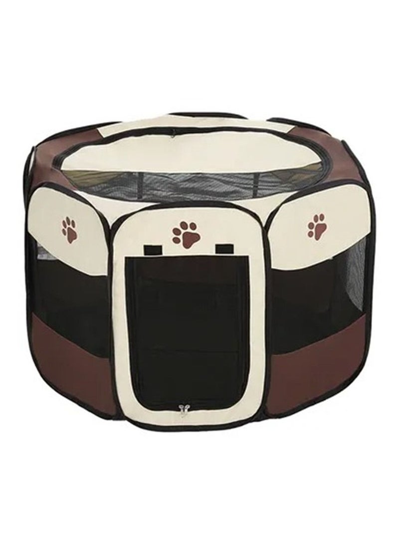 Generic Outdoor Detachable Folded Waterproof Octagonal Pet Dog Cat Kennel - S - Image 1