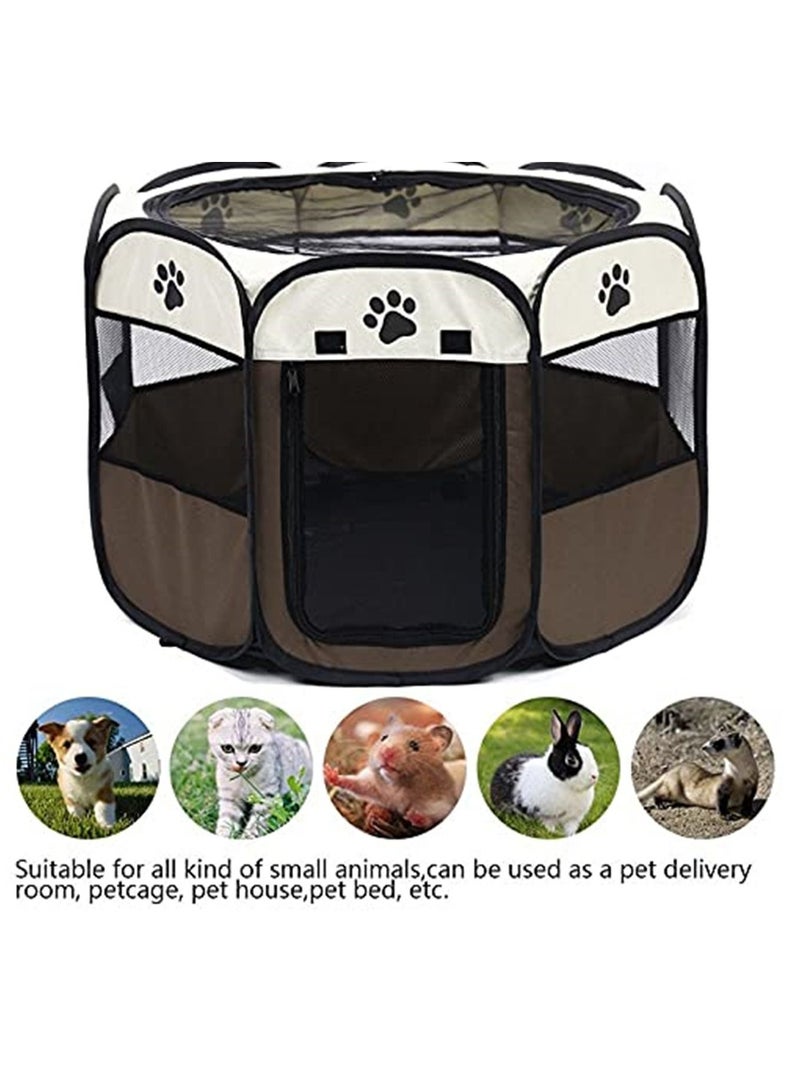 Generic Outdoor Detachable Folded Waterproof Octagonal Pet Dog Cat Kennel - S - Image 3