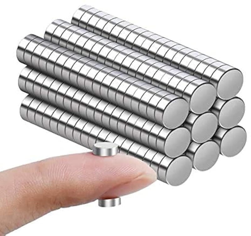 RHINOCATS 45 pcs Small Magnets，Mini Round Magnets Multi-Use for Miniatures, DIY, Office, Hobbies, Crafts and Science, Tiny Size：8mm x 3mm(DxH) - Image 1