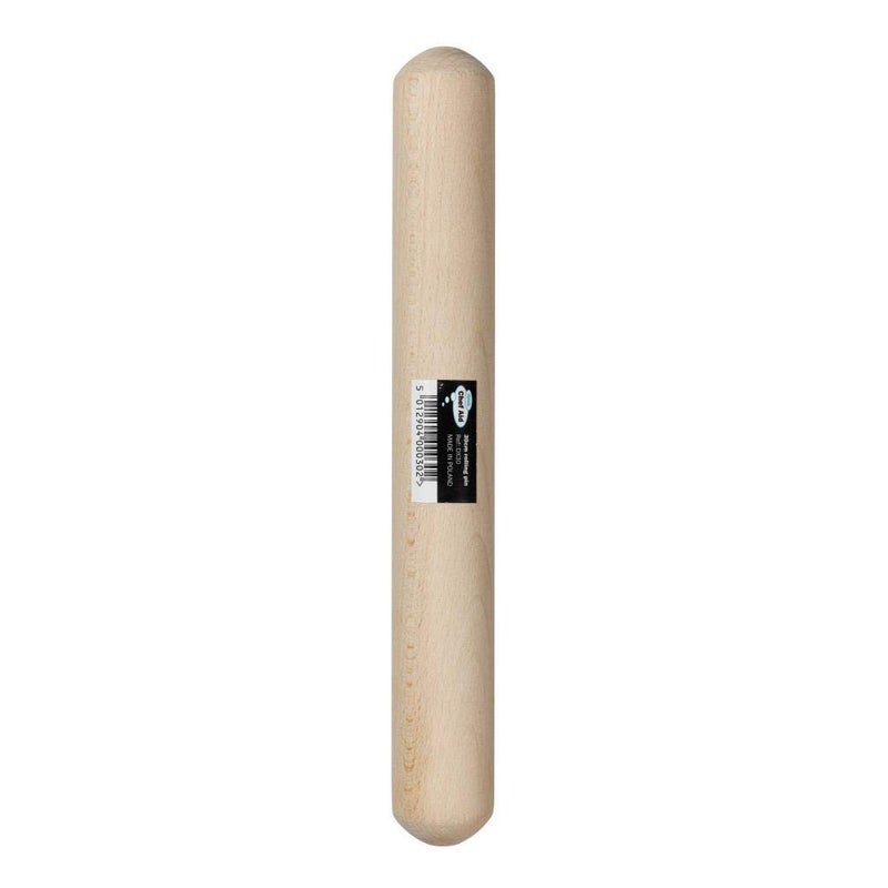 Chef Aid Wooden Rolling Pin Ideal for All Baking tasks and Perfect for Pastry and Dough Products Measures 285 cm Wide and Made from Well Source Wood Beige