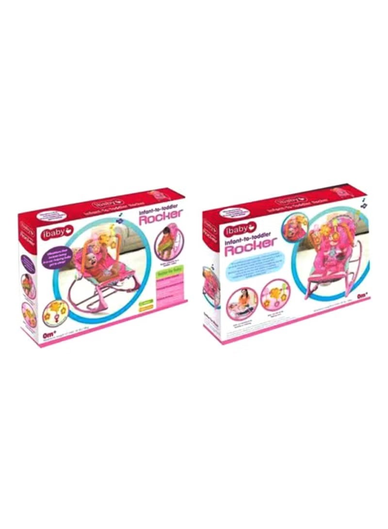 ibaby Infant To Toddler Recliner Portable Foldable Unique Design Vibratonal Rocker For Baby - Image 2