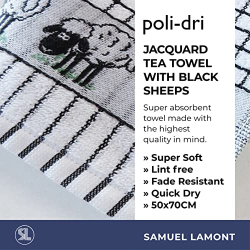 Samuel Lamont Poli Dri 100% Cotton Dish Towel - Black Sheep - Image 2